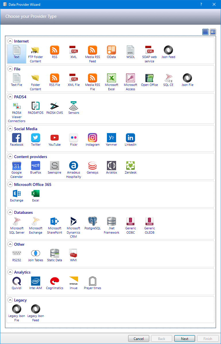 PADS4 integration wizard