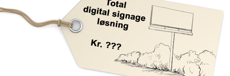Pris på digital signage løsning